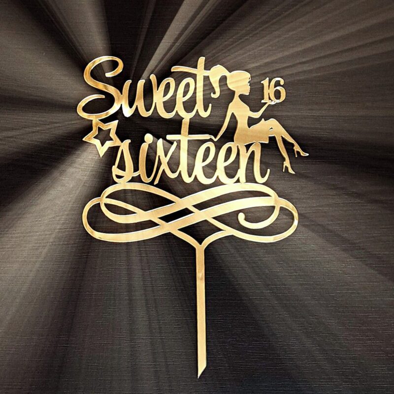 Топер Sweet sixteen с момиче